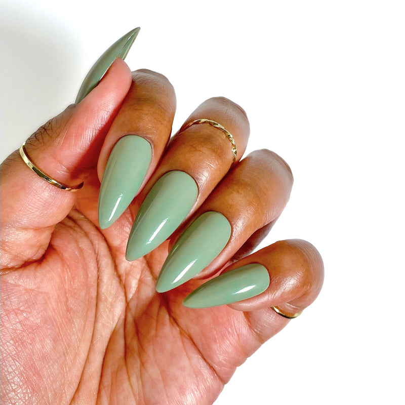 Sage Green Solid Nail Polish Strips