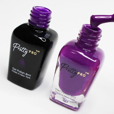 A Pretty Pair Gel & Nail Polish Duo Set Vancouver Me Purple 2 x 8ml