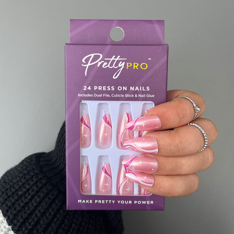 Press On False Nails Away With The Fairies 24pcs