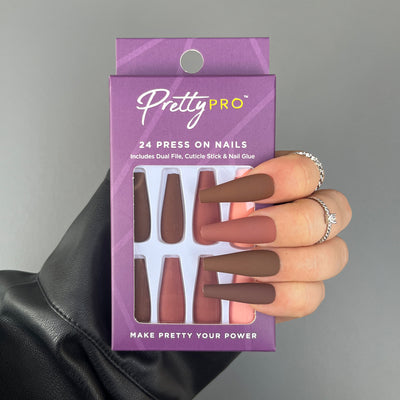 Press On False Nails Game Of Tones 24pcs