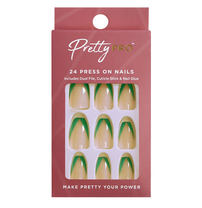 Press On False Nails My Cup Of Teal 24pcs