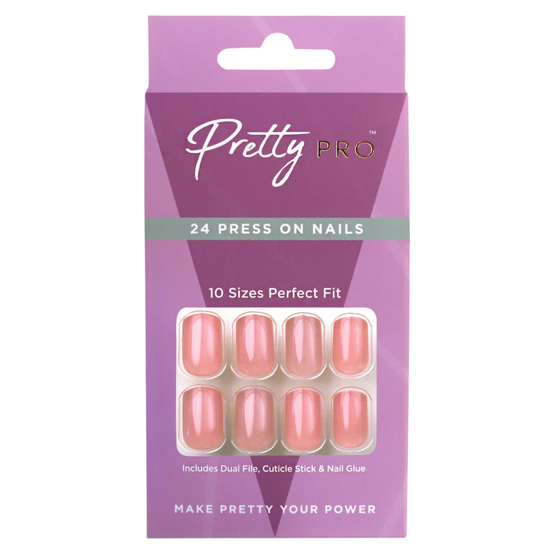 Press On False Nails Blossom Pink 24pcs