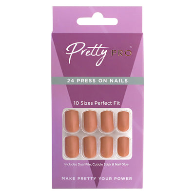 Press On False Nails Feeling Neutral 24pcs