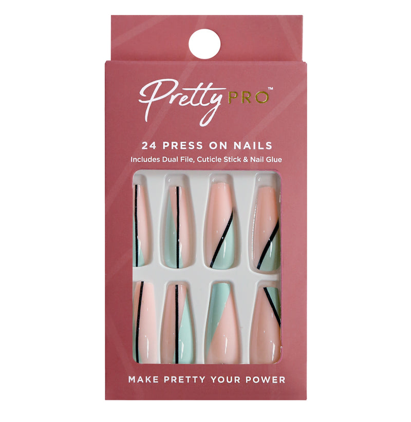 Press On False Nails Be Shore Of Yourself 24pcs