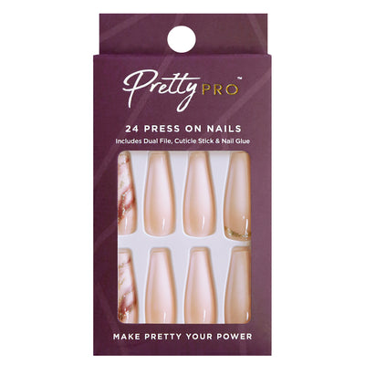 Press On False Nails No Champagne, No Gain 24pcs