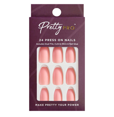 Press On False Nails Pinking About You 24pcs