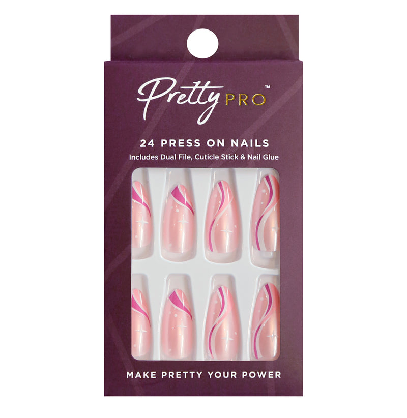 Press On False Nails Away With The Fairies 24pcs