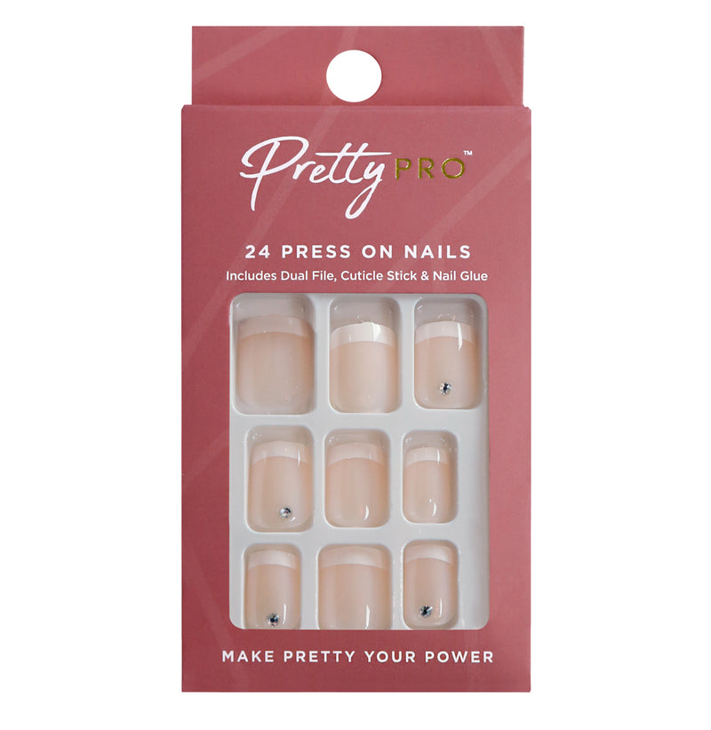 Press On False Nails Keep It Short & Sweet 24pcs