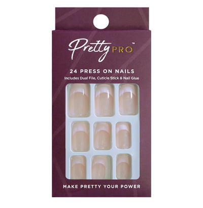 Press On False Nails I Speak French 24pcs