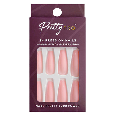 Press On False Nails Pink Me Up Please? 24pcs