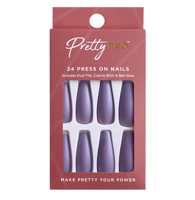 Press On False Nails We Mauve 24pcs