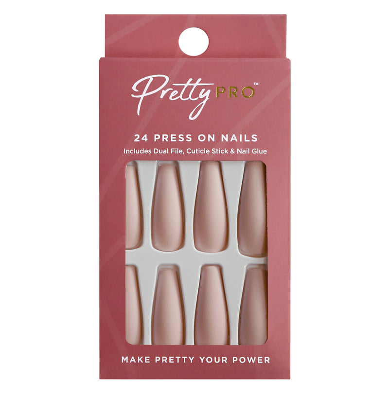 Press On False Nails Beige & Boujee 24pcs