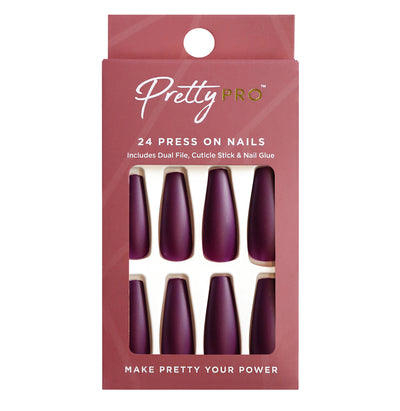 Press On False Nails Gimme Those Grapes 24pcs