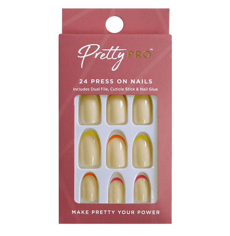 Press On False Nails I See Your True Colours 24pcs