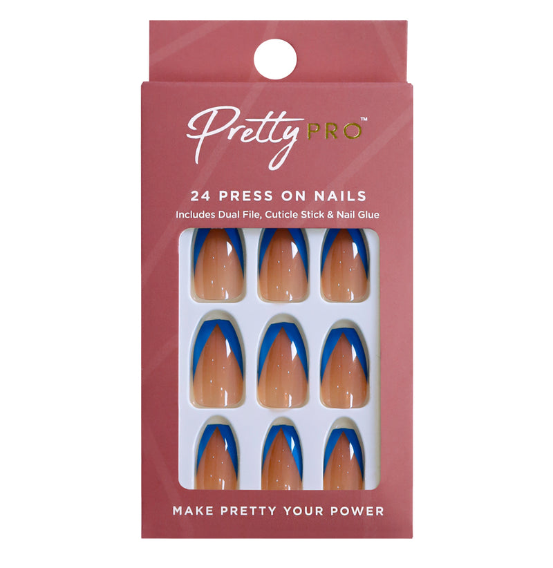 Press On False Nails Sea You On The Tip Side 24pcs