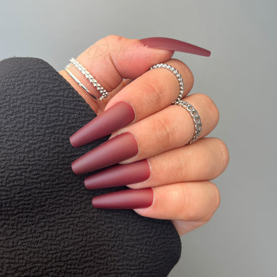 Press On False Nails You Had Me At Merlot 24pcs