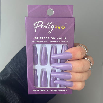 Press On False Nails I'm Mauve-ing On 24pcs