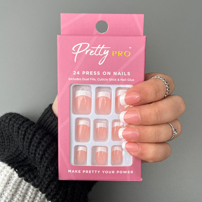 Press On False Nails Back To Sq1 24pcs
