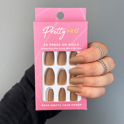 Press On False Nails I Like You A Choco-lot 24pcs