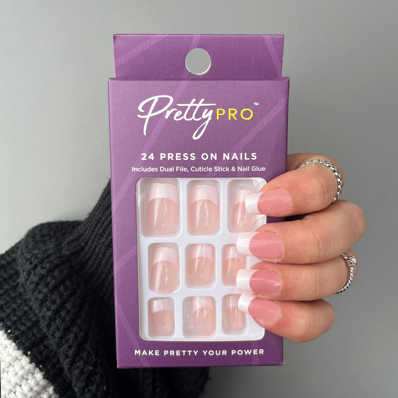 Press On False Nails I Speak French 24pcs