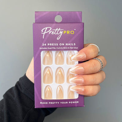 Press On False Nails In Tip Top Condition 24pcs