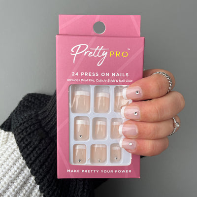Press On False Nails Keep It Short & Sweet 24pcs