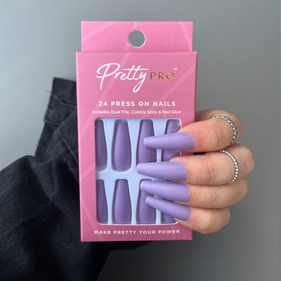 Press On False Nails We Mauve 24pcs