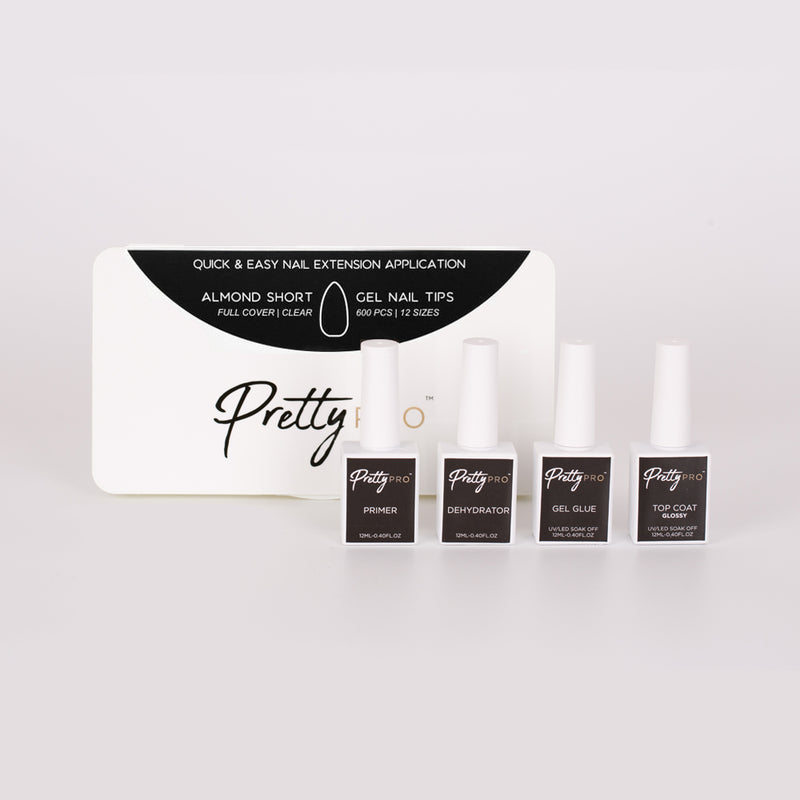 Professional Gel Tips Starter Kit Almond Short