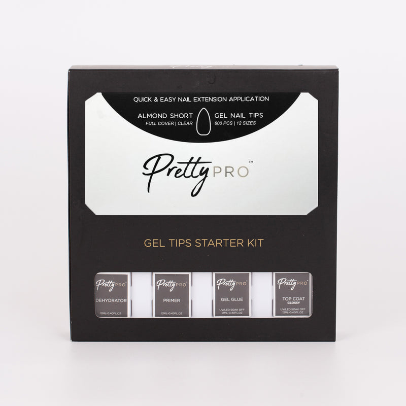 Professional Gel Tips Starter Kit Almond Short