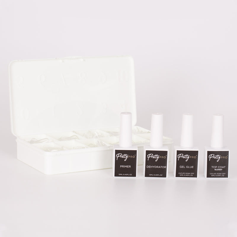 Professional Gel Tips Starter Kit Coffin Short