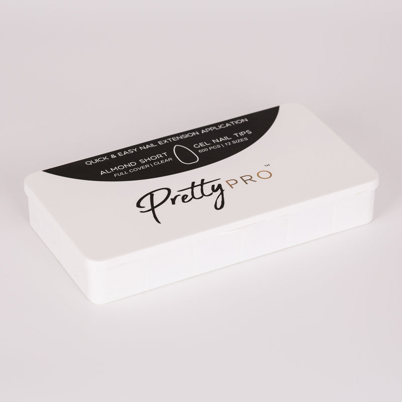Soft Assorted False Nail Tips Almond Short