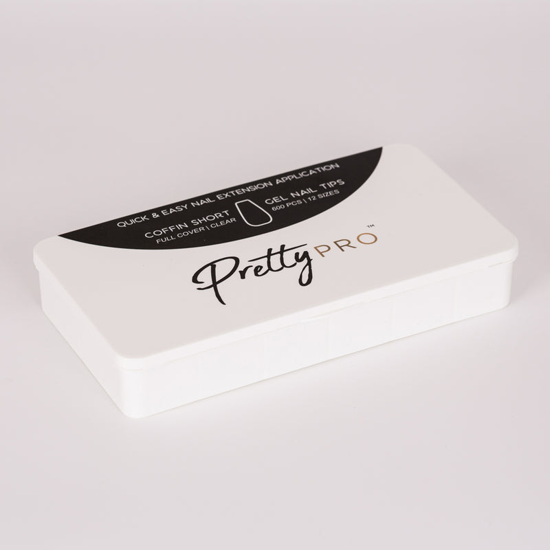 Soft Assorted False Nail Tips Coffin Short