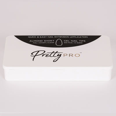 Soft Assorted False Nail Tips Almond Short