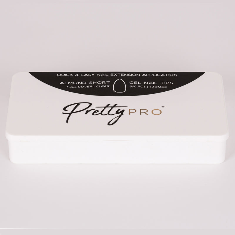 Soft Assorted False Nail Tips Almond Short