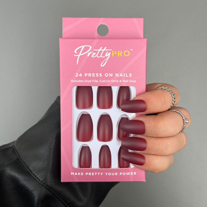Press On False Nails Sangria Is Calling 24pcs