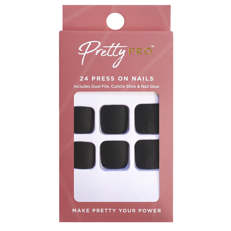 Press On False Toe Nails Step Into The Dark Side 24pcs