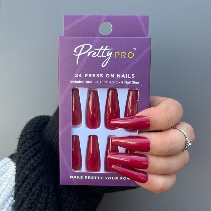 Press On False Nails You Red My Mind 24pcs